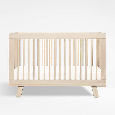 Babyletto Hudson Washed Natural Wood 3-in-1 Convertible Crib