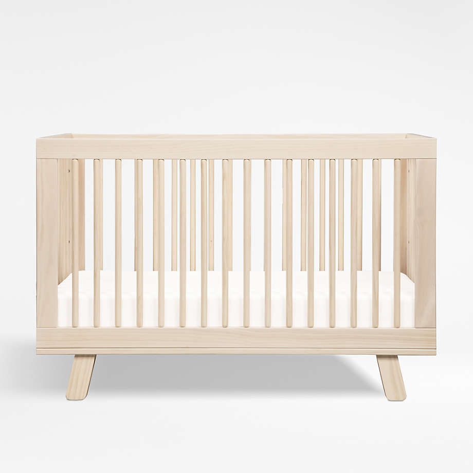 Babyletto Hudson Washed Natural Wood 3 in 1 Convertible Baby Crib