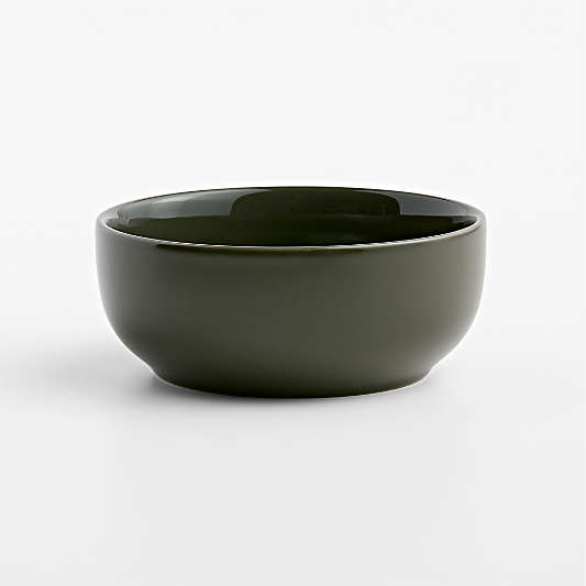 Hudson Burnt Green Stoneware Cereal Bowls, Set of 8