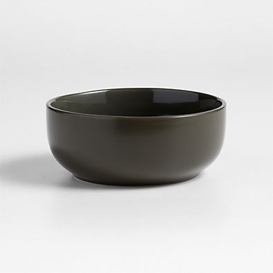View Hudson Burnt Green Stoneware Cereal Bowl details
