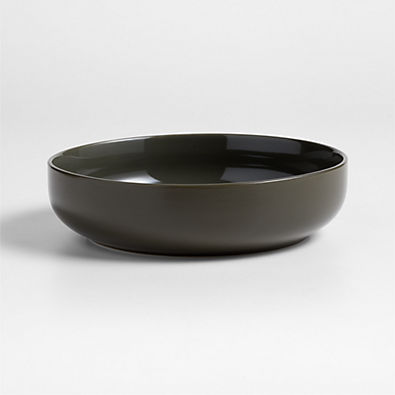 View Hudson Burnt Green Stoneware Low Bowl details