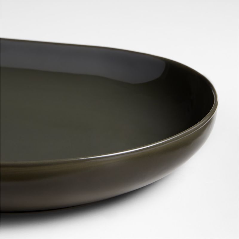 Hudson Burnt Green Stoneware Platter - image 2 of 3