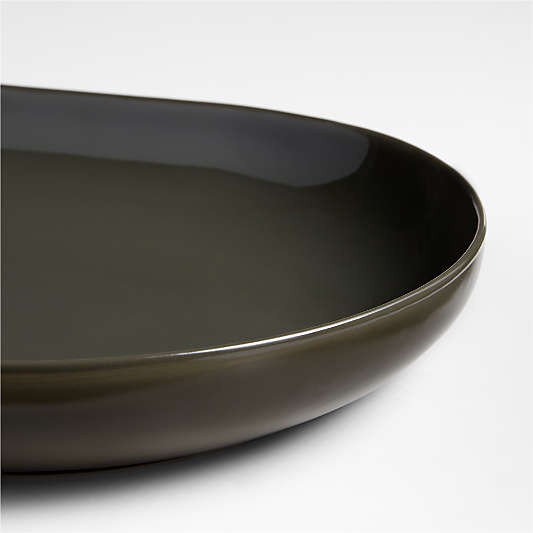 Hudson Burnt Green Stoneware Platter