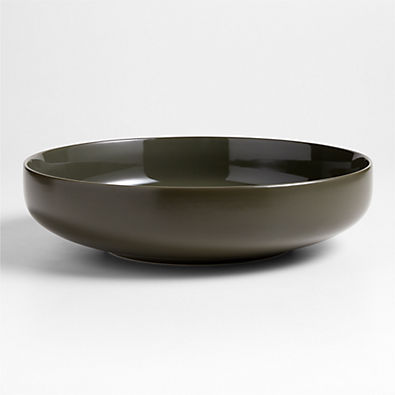 View Hudson Burnt Green Stoneware Serving Bowl details