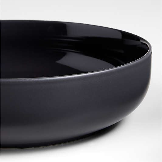 Hudson Charcoal Stoneware Low Bowl