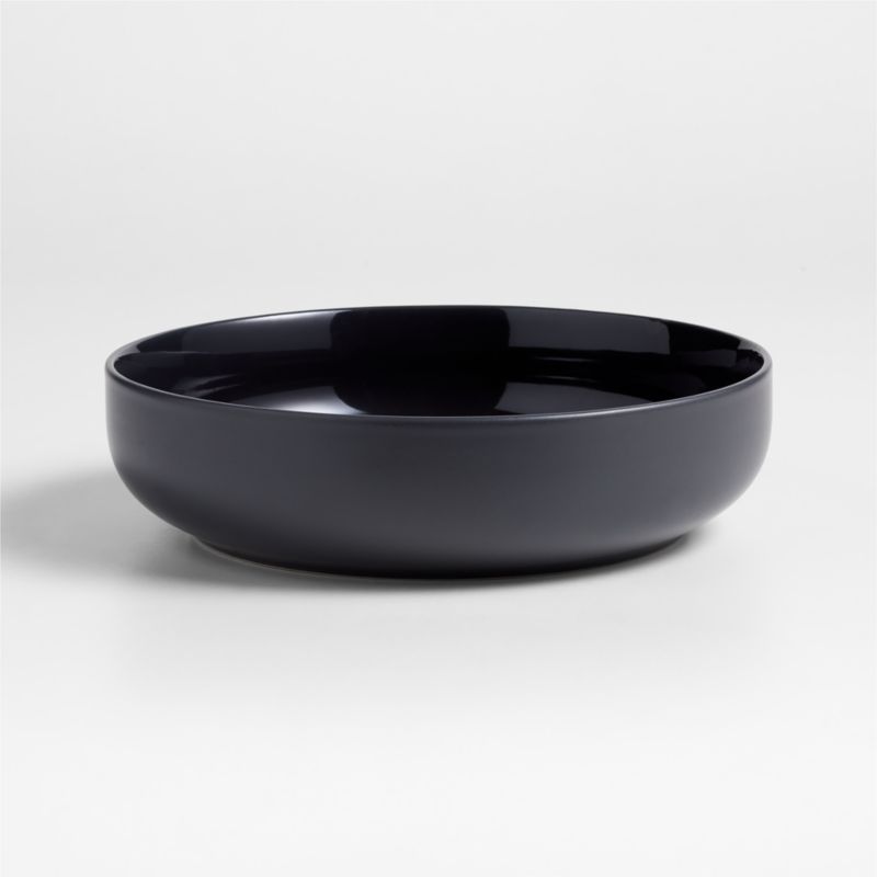 Hudson Charcoal Stoneware Low Bowl - image 0 of 5