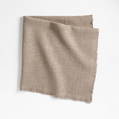 View Hudson Clay Taupe Dinner Napkin details