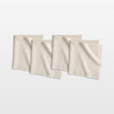 View Hudson Natural Dinner Napkins, Set of 4 details