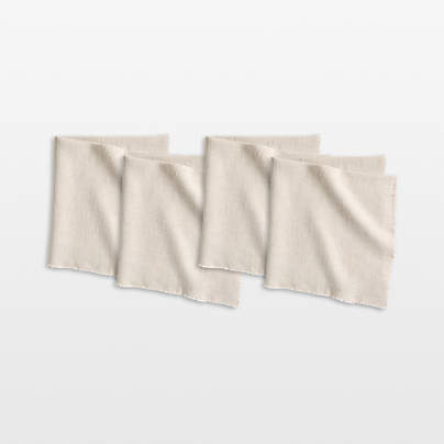 Hudson Natural Dinner Napkins, Set of 4