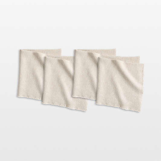 Hudson Natural Dinner Napkins, Set of 4