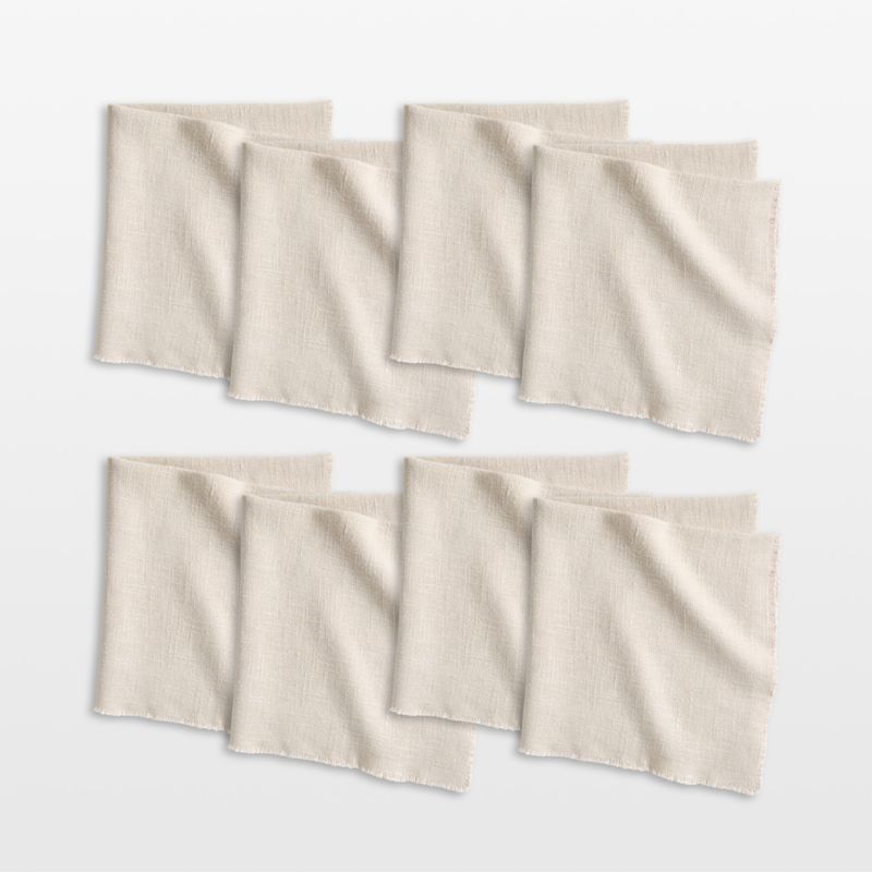 Hudson Natural Dinner Napkins, Set of 8 - image 0 of 7