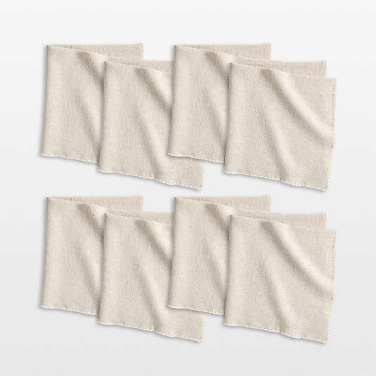 Hudson Natural Dinner Napkins, Set of 8