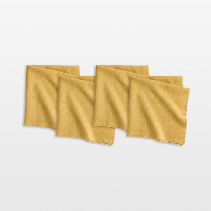 Hudson Yellow Honey Dinner Napkins, Set of 4 - image 0 of 7