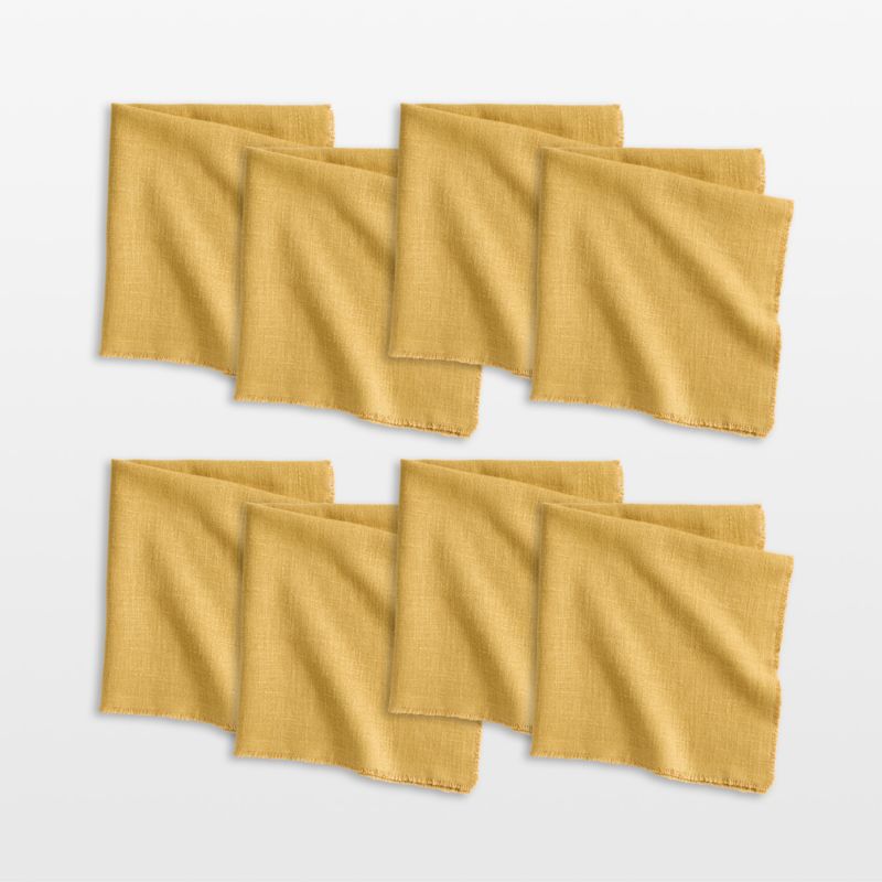 Hudson Yellow Honey Dinner Napkins, Set of 8 - image 0 of 7