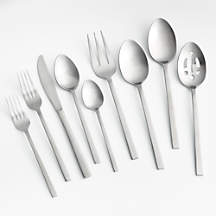 Hudson Satin 52-Piece Flatware Set Reviews | Crate