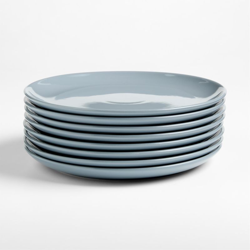 Hudson Mist Blue stoneware dinner plates