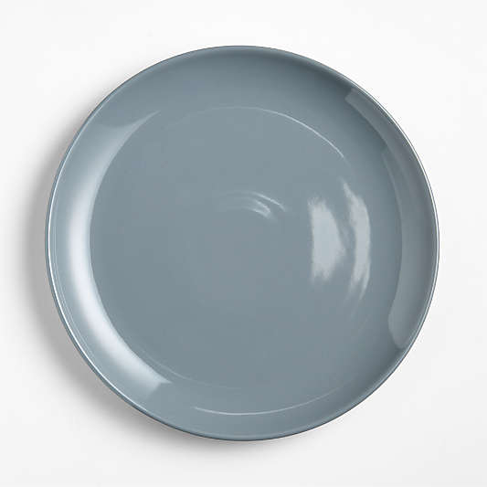 Hudson Mist Blue Stoneware Dinner Plates, Set of 8