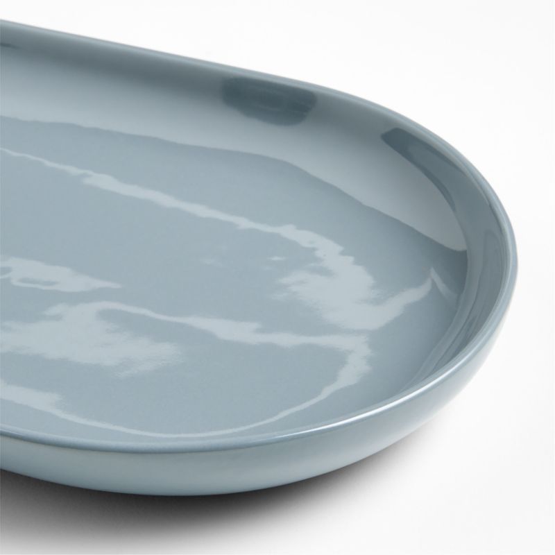 Hudson Mist Blue Stoneware Platter - image 1 of 2