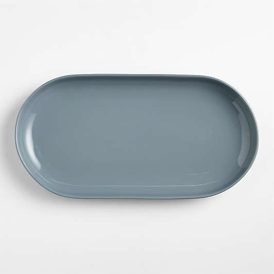 Hudson Mist Blue Stoneware Platter