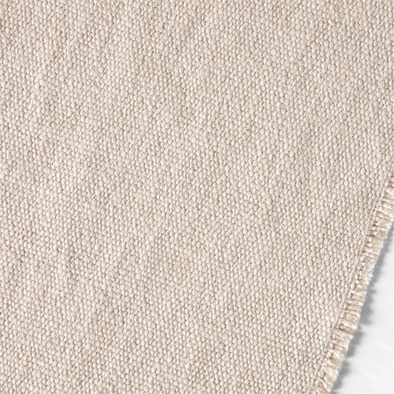 Hudson 120" Natural Linen Blend Woven Table Runner - image 1 of 2