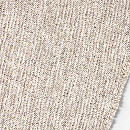 Hudson 120" Natural Linen Blend Woven Table Runner