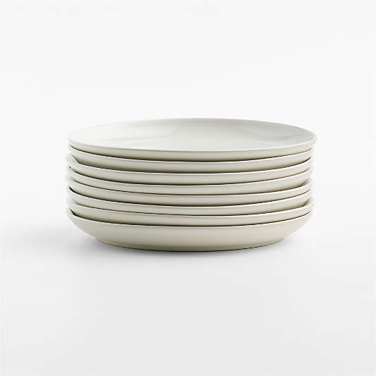 Hudson Natural Stoneware Salad Plates, Set of 8