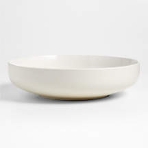Hudson Natural Stoneware Serving Bowl + Reviews | Crate & Barrel