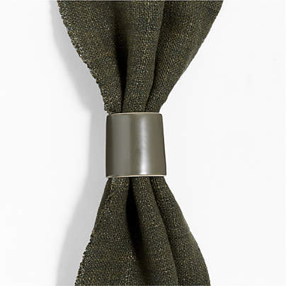 Hudson Burnt Green Stoneware Napkin Ring