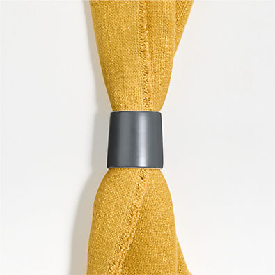 View Hudson Charcoal Stoneware Napkin Ring details