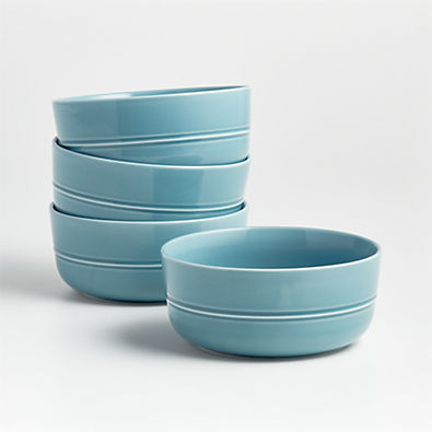 View Hue Blue Bowls, Set of 4 details