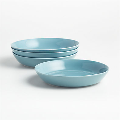 View Hue Blue Low Bowls, Set of 4 details