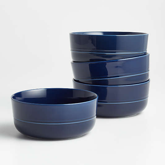 Hue Navy Blue Bowls, Set of 4