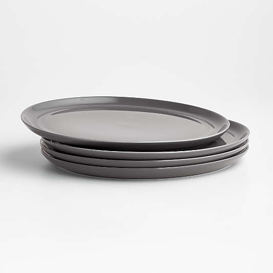 Hue Dark Grey Dinner Plates, Set of 4