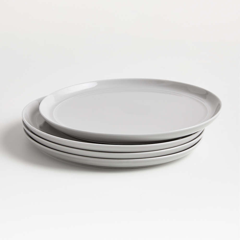 Hue White Dinner Plates, Set of 4 + Reviews | Crate & Barrel