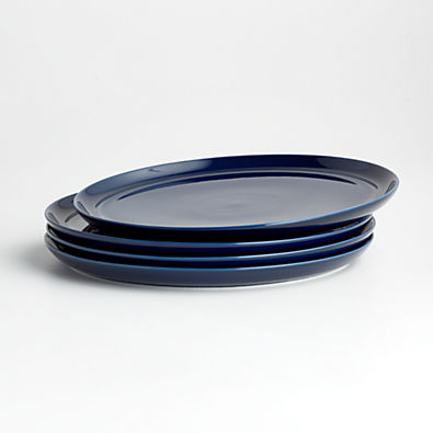 View Hue Navy Blue Dinner Plates, Set of 4 details