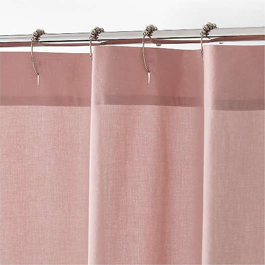 HueDrop Fair Lilac 100% Organic Cotton Kids Shower Curtain