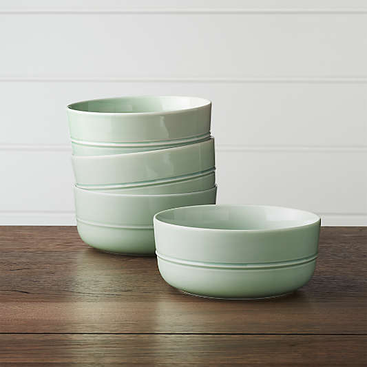 Set of 4 Hue Green Bowls