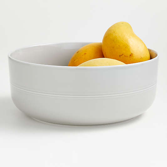 Hue Light Grey Serving Bowl