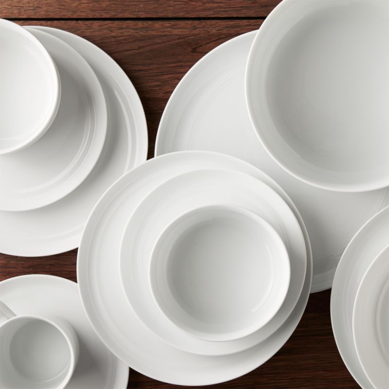 Hue White Salad Plates, Set of 4