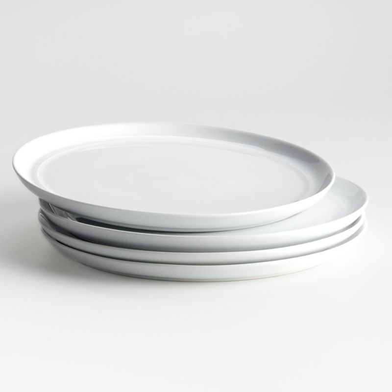 Hue White Dinner Plates, Set of 4