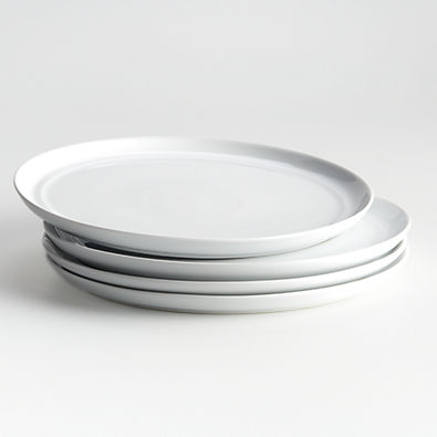 View Hue White Dinner Plates, Set of 4 details
