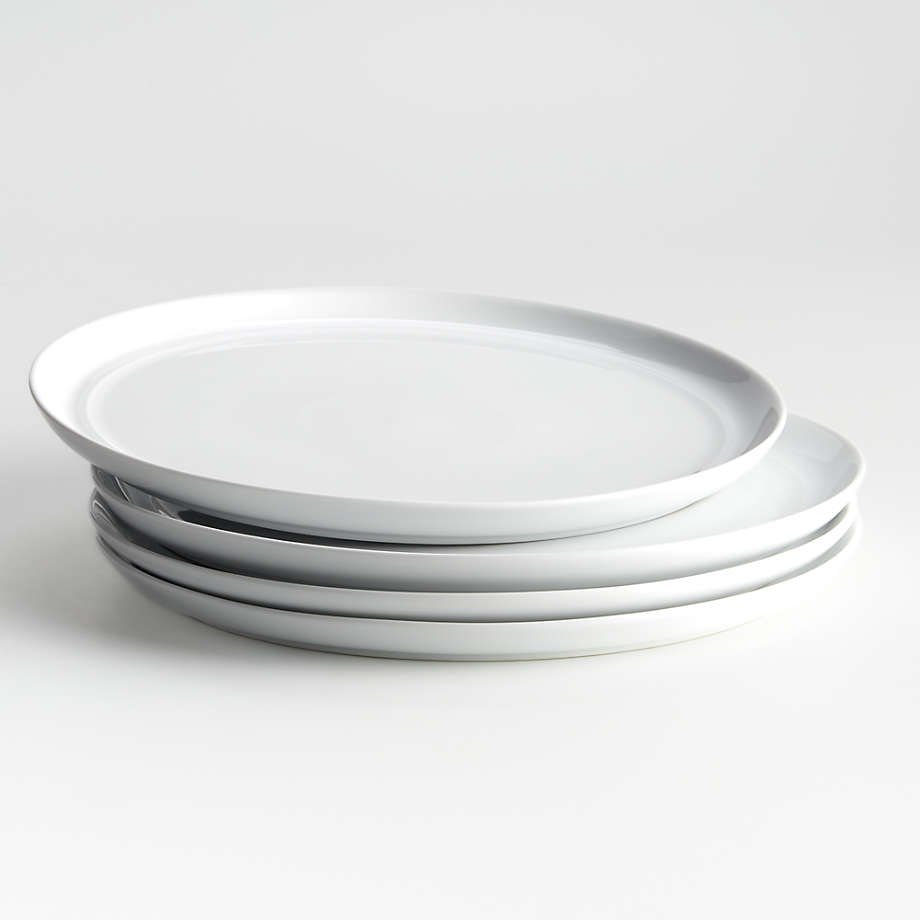 Hue White Dinner Plates, Set of 4 + Reviews | Crate & Barrel