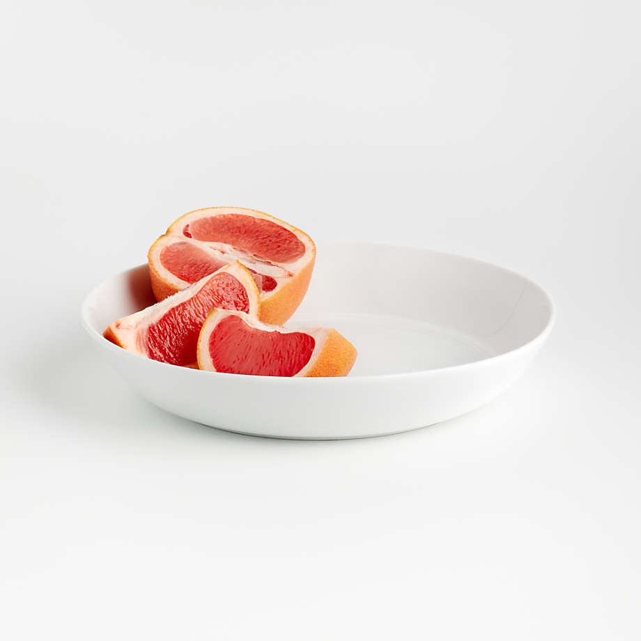 Hue White Low Bowls, Set of 4 + Reviews | Crate & Barrel