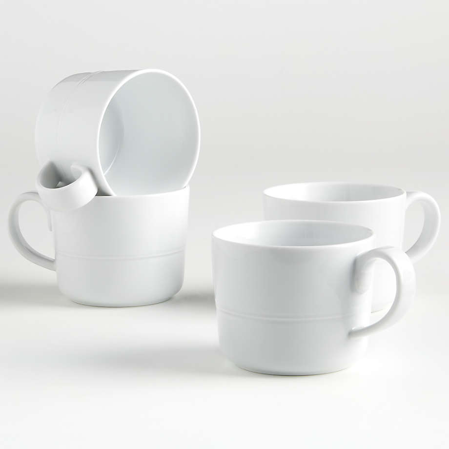 Hue White Mugs, Set of 4 (Open Larger View)