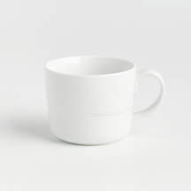 Hue 12-oz. White Mug + Reviews | Crate & Barrel