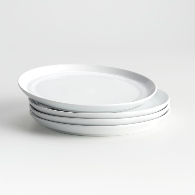 Hue White Salad Plates, Set of 4 + Reviews | Crate & Barrel