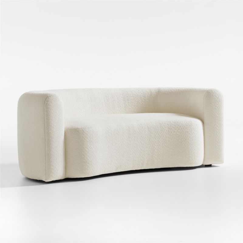 Hugger Curved Boucle Apartment Sofa by Leanne Ford - image 2 of 6