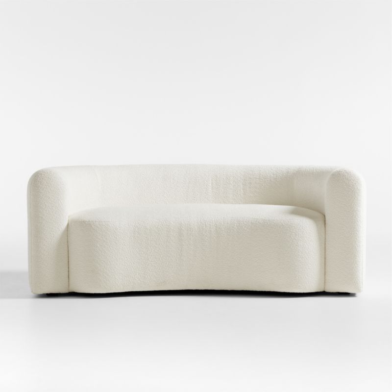 Hugger Curved Boucle Apartment Sofa by Leanne Ford - image 1 of 6