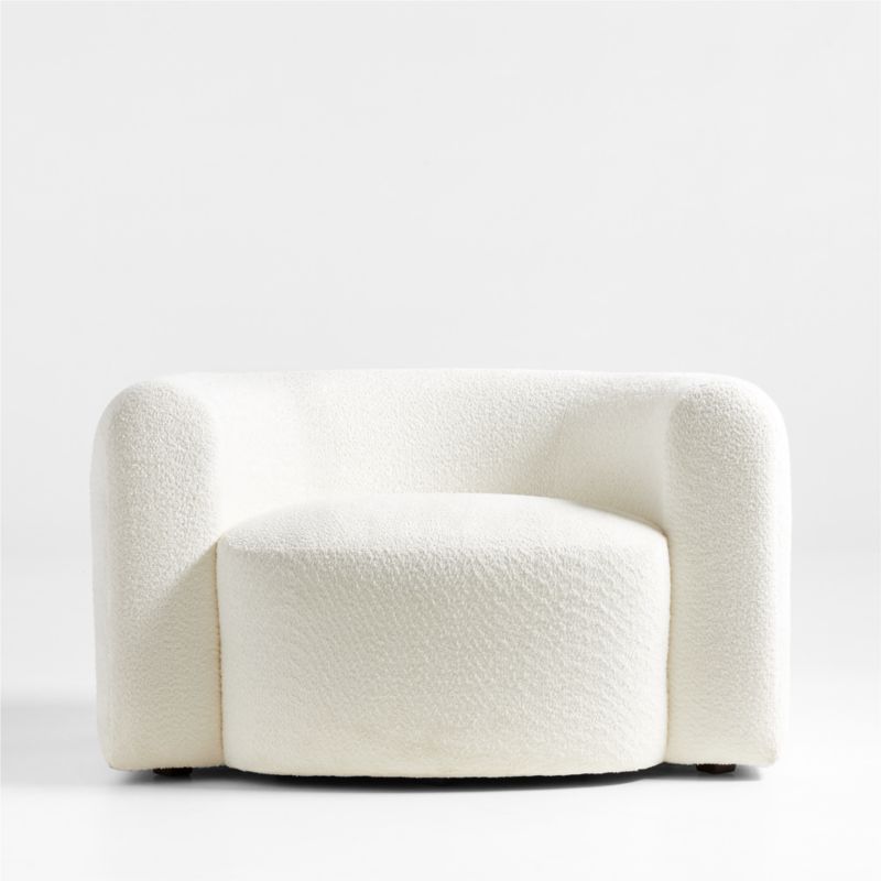 Hugger Curved Boucle Chair and a Half by Leanne Ford - image 4 of 8