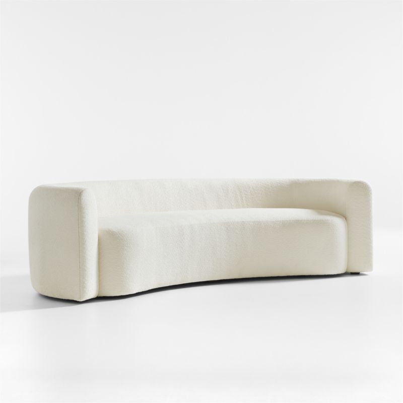 Hugger Curved Boucle Grande Sofa by Leanne Ford - image 1 of 5